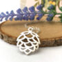 Sterling Silver Autumn Pinecone Christmas Necklace, thumbnail 2 of 12