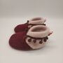 Handmade Recycled Cashmere Baby Booties, thumbnail 10 of 12