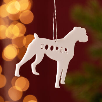 Personalised Memorial Acrylic Dog Christmas Decoration, 2 of 3