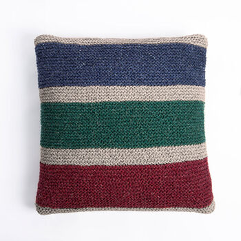 Misty Rainbow Cushion Cover Knitting Kit Beginners, 6 of 6