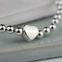 Milly Silver Heart Charm Bracelet, thumbnail 3 of 4