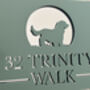 Personalised Dog In Arch Design House Acrylic Number Sign, thumbnail 5 of 8