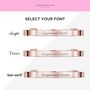 Personalised Rose Gold Expandable Hearts Kids Bangle – Medium, thumbnail 2 of 5