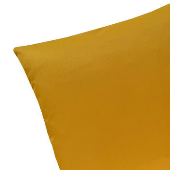 Mustard Yellow Water Resistant Garden Outdoor Cushion, 2 of 3