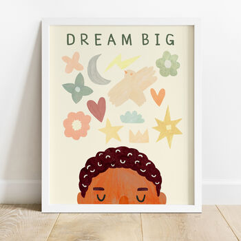 Boy Personalised Dream Big Print, 2 of 8