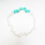 Clear Quartz, Turquoise Crystal Bracelet, thumbnail 1 of 2