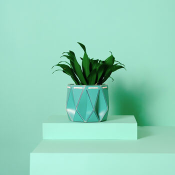 Origami Self Watering Eco Plant Pot: 15cm | Aqua, 4 of 5