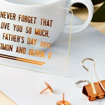Personalised Father's Day Copper Wallet Card, 2 of 6