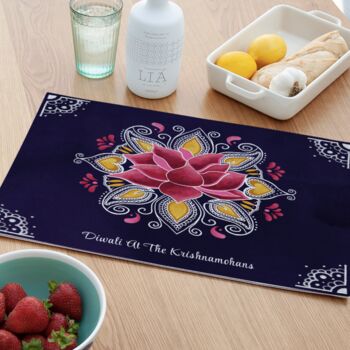 Personalised Diwali Rangoli Placemat, 2 of 3