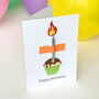Personalised Happy Birthday Cupcake And Candle Card, thumbnail 2 of 4