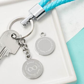 Personalised Infinity Keyring – ‘Our Bond Will Last Forever’, 2 of 4