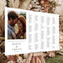 Alphabetical Photo Wedding Seating Plan, thumbnail 4 of 6