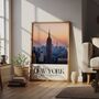 New York City Skyline Wall Art Print, Travel Print, thumbnail 2 of 5
