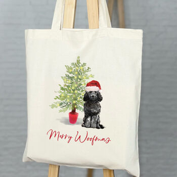 Cockapoo Christmas Tote Bag, 2 of 8