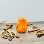 Spooky Ghost Candle Orange Halloween Decoration, thumbnail 5 of 10