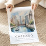 City Landmark Poster Of Chicago United States, thumbnail 4 of 7