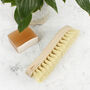 Sustainable Wood Scrubbing Brush With Plant Bristles, thumbnail 2 of 7
