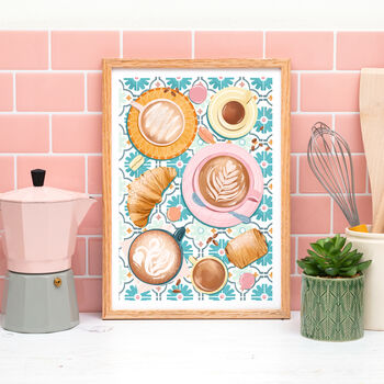 Coffee And Pastries Print, 2 of 4