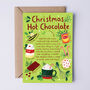 Festive Christmas Card, Hot Chocolate Recipe Card, thumbnail 2 of 3