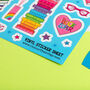 Reading And Books A5 Vinyl Sticker Sheet, thumbnail 5 of 9