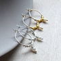Petite Fair Trade And Freshwater Pearl Hoops, thumbnail 1 of 7