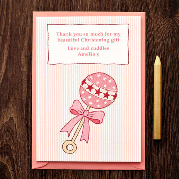 Girls Baby Thank You Cards, 2 of 3