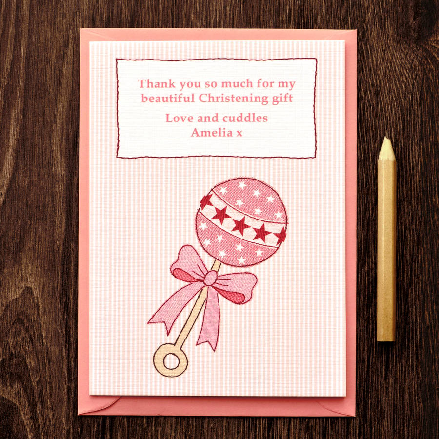 Girls Baby Thank You Cards By Jenny Arnott Cards & Gifts | notonthehighstreet.com