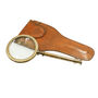 Bronze Magnifying Glass With Premium Leather Case, thumbnail 1 of 5