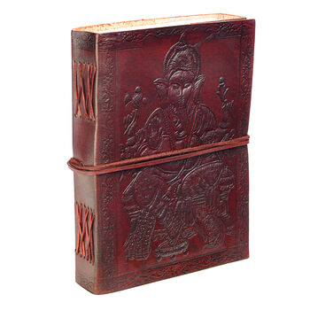 Indra Large Ganesh Leather Journal, 2 of 6