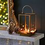 Antique Brass Candle Lantern, thumbnail 6 of 12