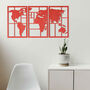 Global Explorer: Wooden World Map For Living Spaces, thumbnail 9 of 12