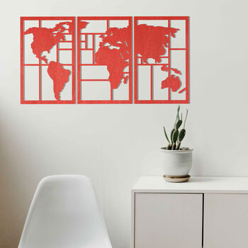Global Explorer: Wooden World Map For Living Spaces, 9 of 12
