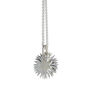 Sunflower Solid Silver Necklace, thumbnail 6 of 8