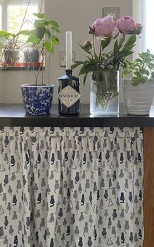 Velcro Sink Skirt, Bespoke Cabinet Curtains, Cupboard Vanity, 4 of 5
