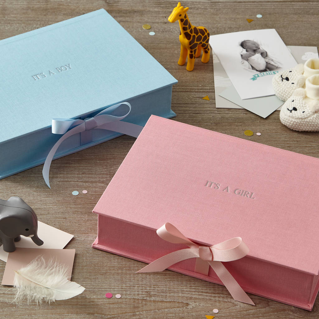 personalised baby keepsake box fabric by harris & jones