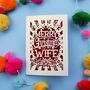 Papercut Wife Christmas Card, thumbnail 5 of 7