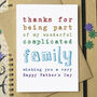 Complicated Family Thank You Step Parent Card, thumbnail 2 of 4