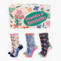 Floral Bamboo Socks Women's Thank You Gift, thumbnail 1 of 4