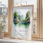 Philippines Travel Poster Of El Nido, thumbnail 2 of 7