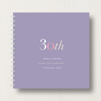 Personalised 30th Birthday Memory Book Or Album, 11 of 12