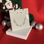 Christmas Party Silver Tone Necklace And Earring Set, thumbnail 1 of 4