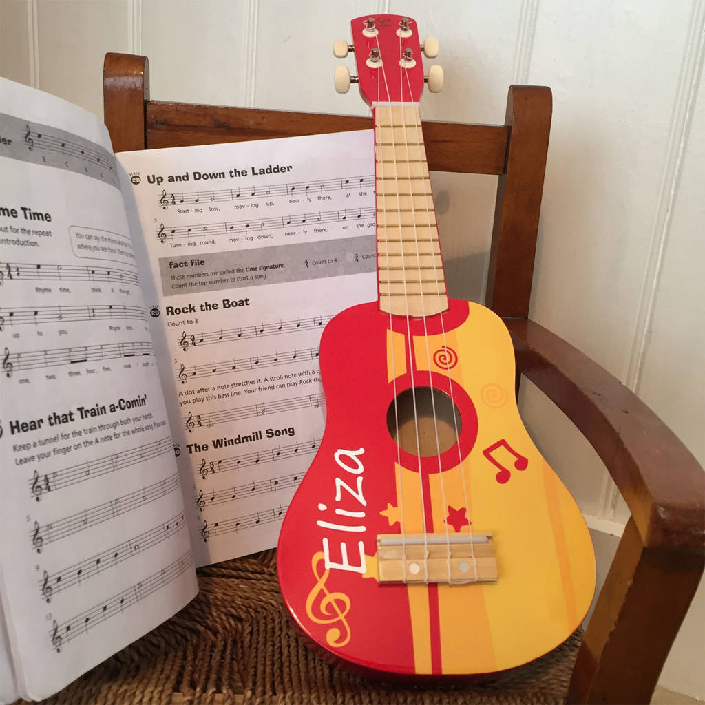 personalised ukulele for children by oskar & catie