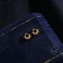 Lace Filigree Tiny Stud Earrings In Sterling Silver, thumbnail 4 of 11