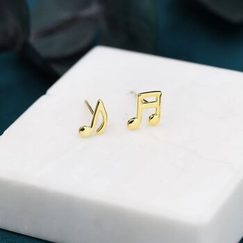Mismatched Music Notes Stud Earrings, 7 of 10