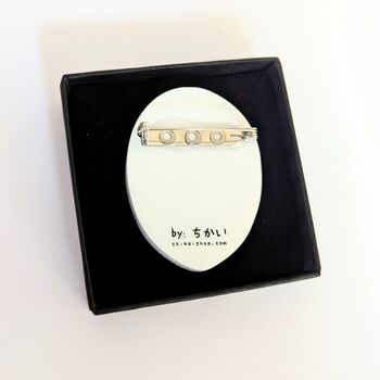 Traditional Japanese Mask Brooch Kabuki Mask Acrylic, 4 of 6