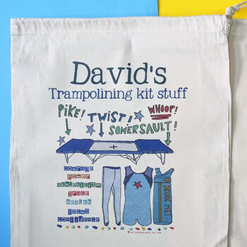 Personalised Trampolining Bag, 5 of 7