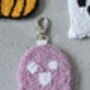 Spooky Punch Needle Keyring And Bag Tag, thumbnail 7 of 10