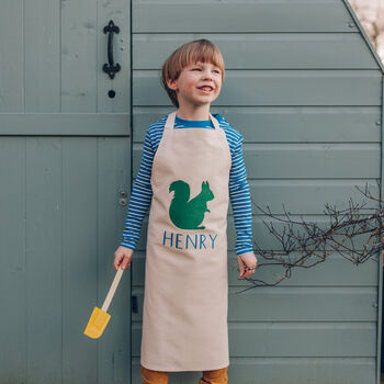 Personalised Squirrel Kids Apron, 2 of 7