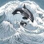 'Orcas' Print, thumbnail 3 of 3