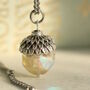 Yellow Opal Acorn Necklace Pendant, thumbnail 1 of 8